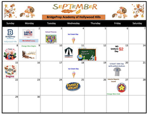 SEPTEMBER CALENDAR